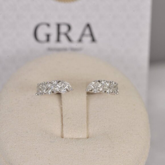 Open Wrap Enhancer Moissanite Band Ring 925 Sterling Silver - Picture 2 of 4